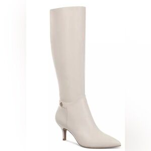 NEW-Giani Bernini Women's Crueellaa Memory Foam Knee High Dress Boots Color:Bone